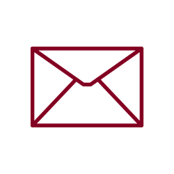 icono sobre en color granate